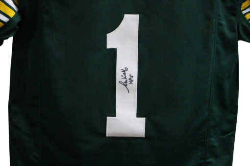 Ron Wolf Autographed/Signed Pro Style Green XL Jersey HOF 25131