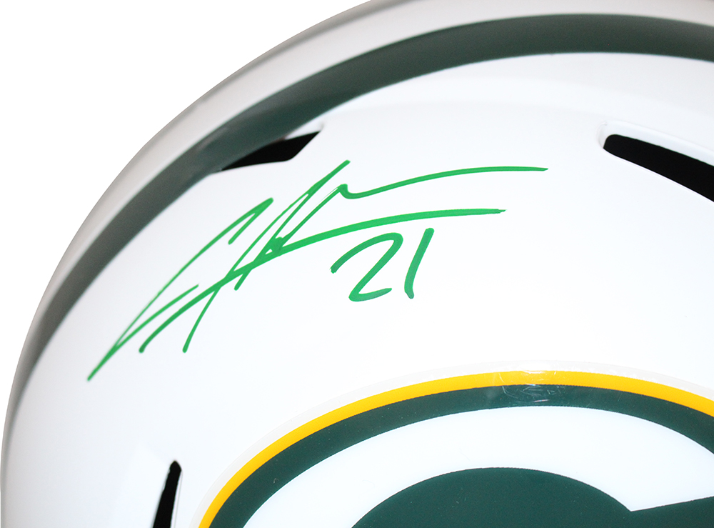 Charles Woodson Autographed Green Bay Packers F/S Flat White Helmet JSA 28239