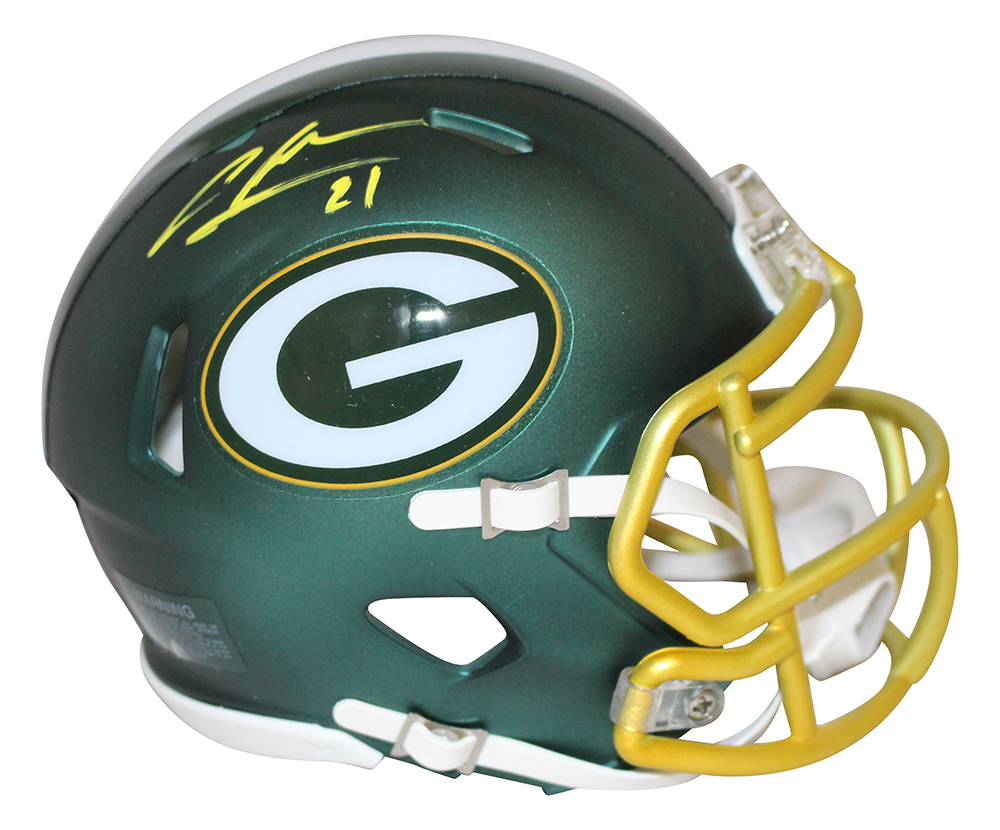 Charles Woodson Autographed Green Bay Packers Blaze Mini Helmet JSA 28243