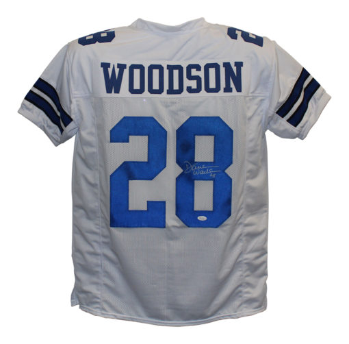 Darren Woodson Autographed/Signed Pro Style White XL Jersey JSA 14646