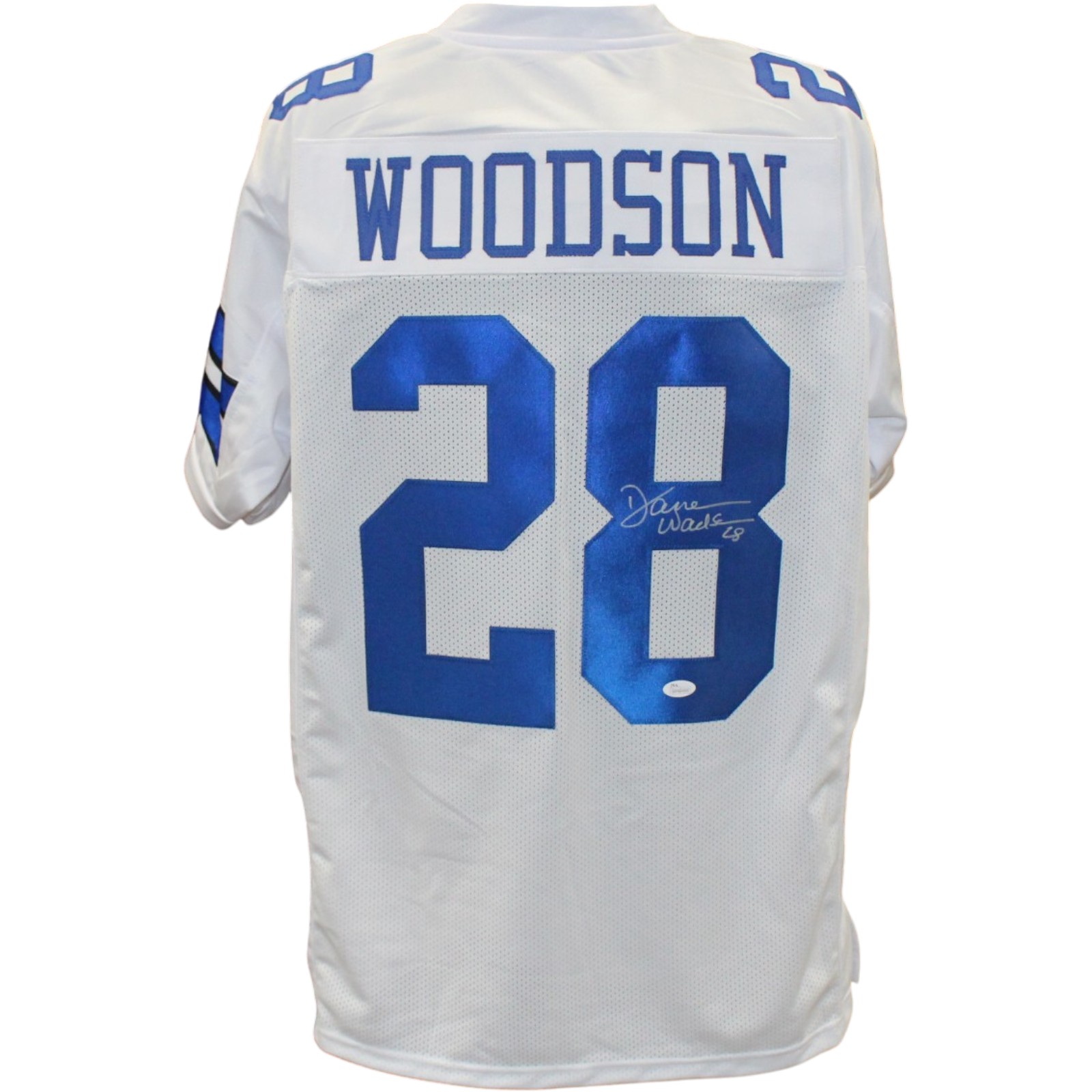 Darren Woodson Autographed/Signed Pro Style Size XL White Jersey JSA 57033 1 Darren Woodson Autographed/Signed Pro Style Size XL White Jersey JSA 57033