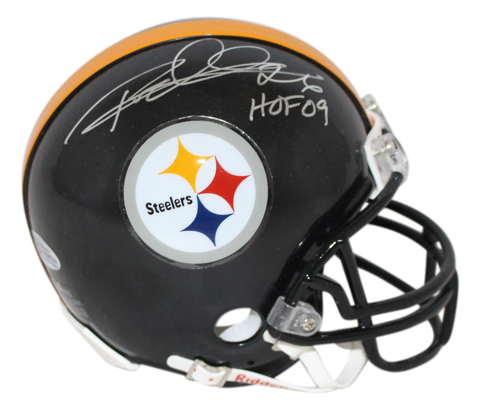 Rod Woodson Autographed Pittsburgh Steelers Mini Helmet HOF BAS 32661