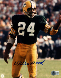 Willie Wood Autographed Green Bay Packers 8x10 Photo Beckett 47831
