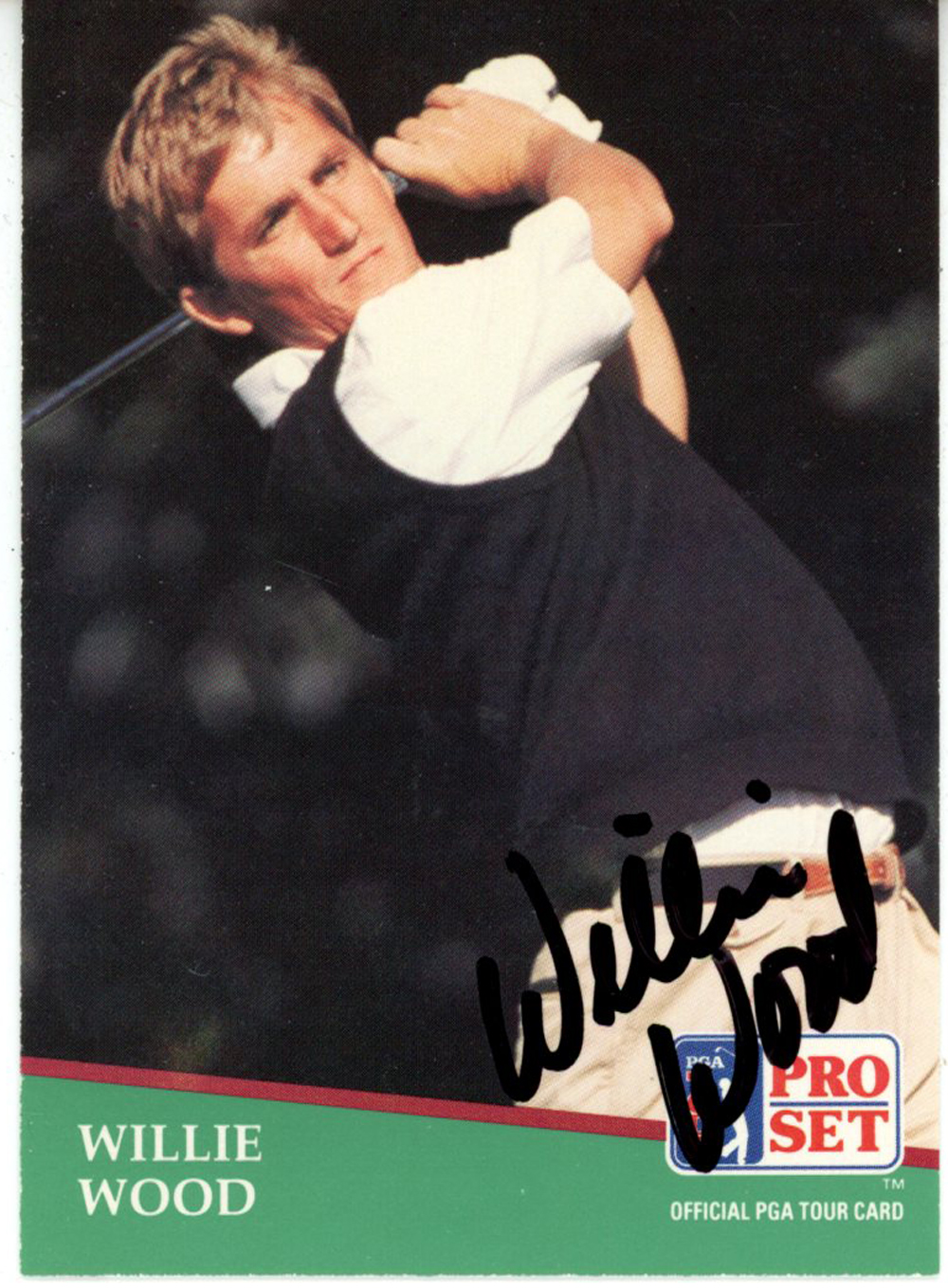 Willie Wood Autographed 1991 Pro Set #4  Trading Card Beckett 44910