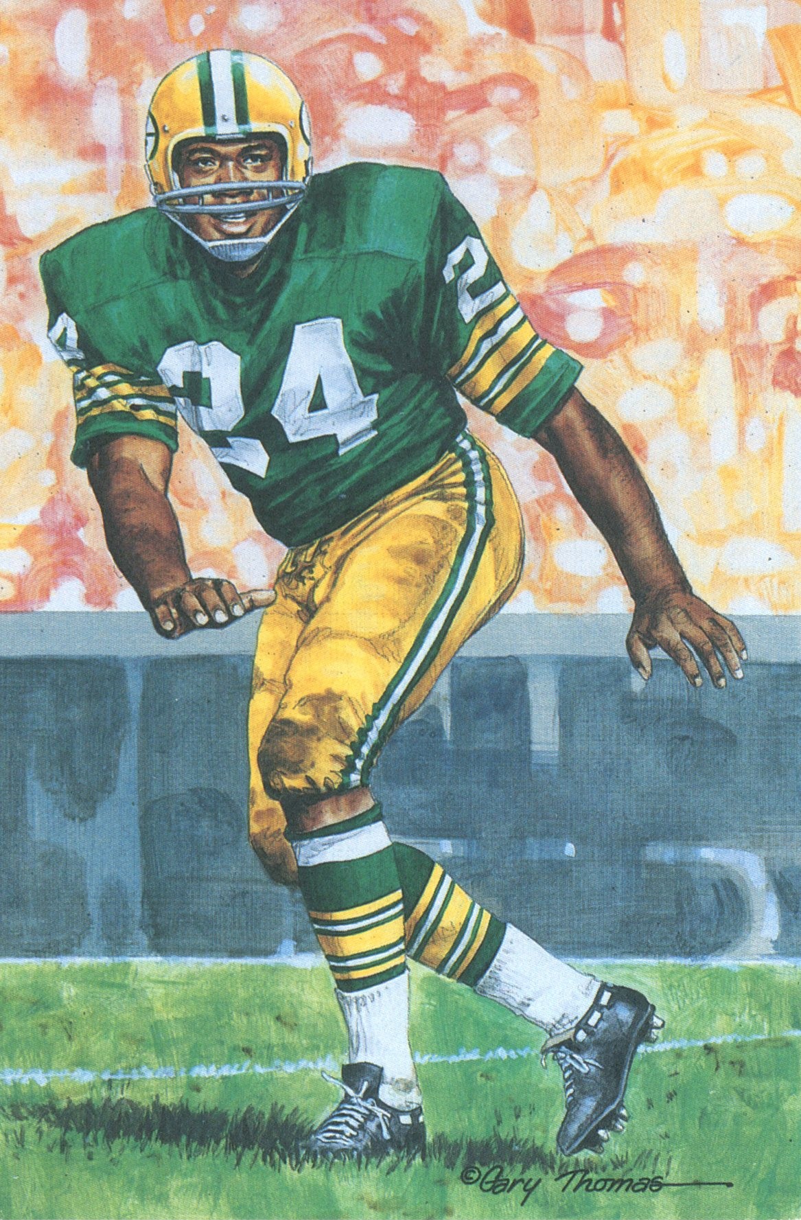 Willie Wood Green Bay Packers Goal Line Art Card Series 1 No Willie Wood Green Bay Packers Goal Line Art Card Series 1 No. 30 LE /5000 58175