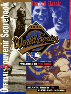 1995 World Series Program Cleveland Indians vs Atlanta Braves
