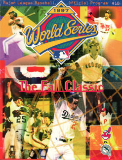 1997 World Series Program Cleveland Indians vs Florida Marlins