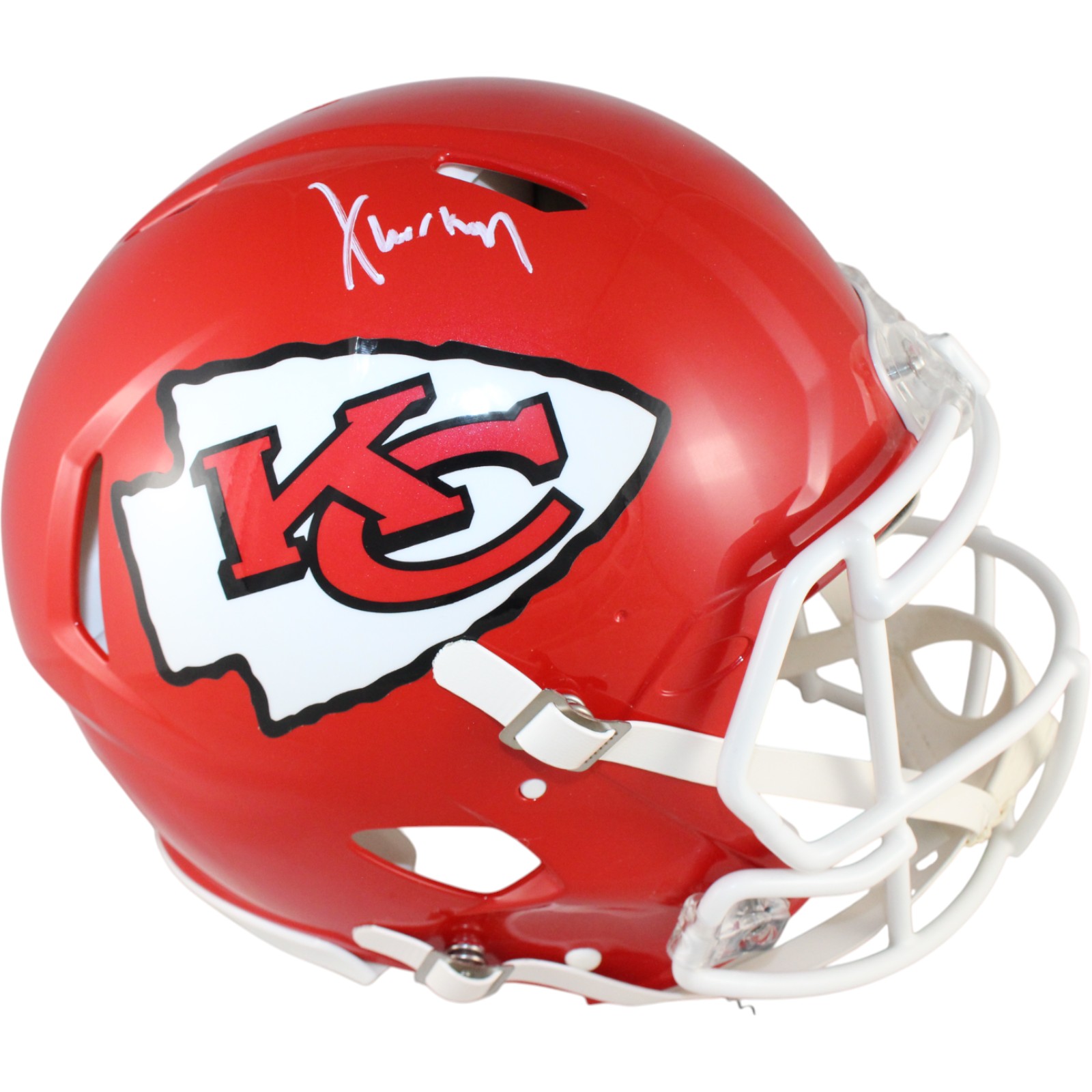Xavier Worthy Autographed Kansas City Chiefs Authentic Helmet Fanatics 51719