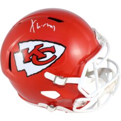 Xavier Worthy Autographed Kansas City Chiefs F/S Helmet Beckett Witness 51723