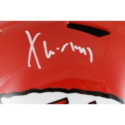 Xavier Worthy Autographed Kansas City Chiefs F/S Helmet Beckett Witness 51723