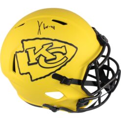 Xavier Worthy Autographed Kansas City Chief F/S Helmet Rave Fanatics 51725