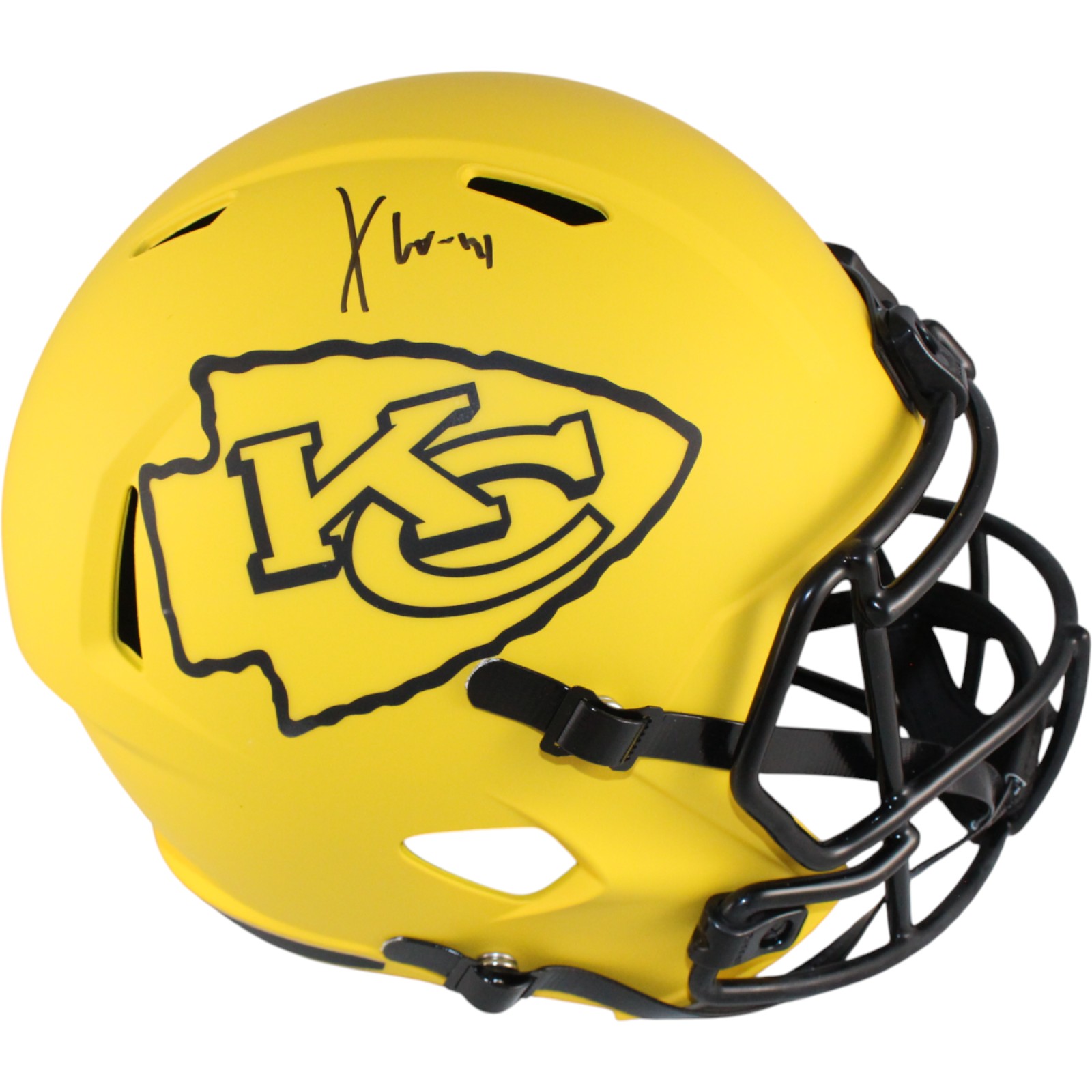 Xavier Worthy Autographed Kansas City Chief F/S Helmet Rave Fanatics 51725