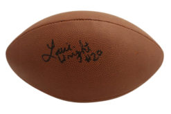 Louie Wright Autographed Denver Broncos Super Grip Football Beckett