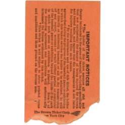 New York Yankees vs Washington Senators Unautographed Ticket Stub 8/14/46 58700