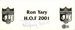 Ron Yary Autographed Minnesota Vikings NFL Hall of Fame Place Card Beckett 56222