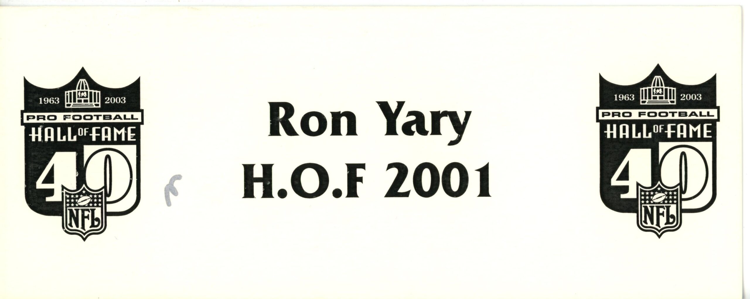 Ron Yary Autographed Minnesota Vikings NFL Hall of Fame Place Card Beckett 56222 2 Ron Yary Autographed Minnesota Vikings NFL Hall of Fame Place Card Beckett 56222