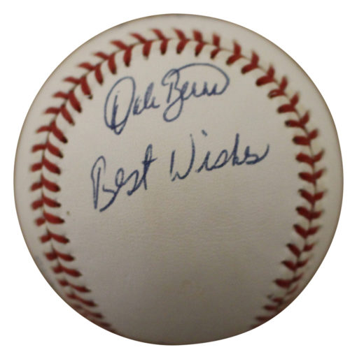 Yogi Berra & Dale Berra Signed Yankees American League Baseball BAS 13335