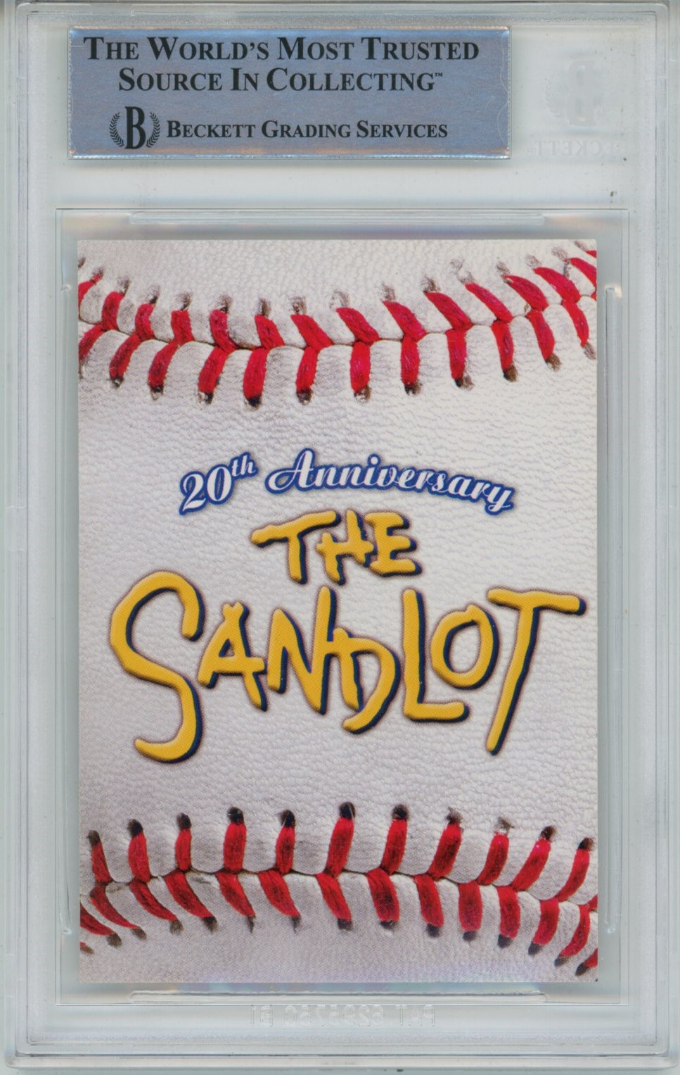 Marty York Autographed/Signed The Sandlot 20 Anniv. Insert Beckett