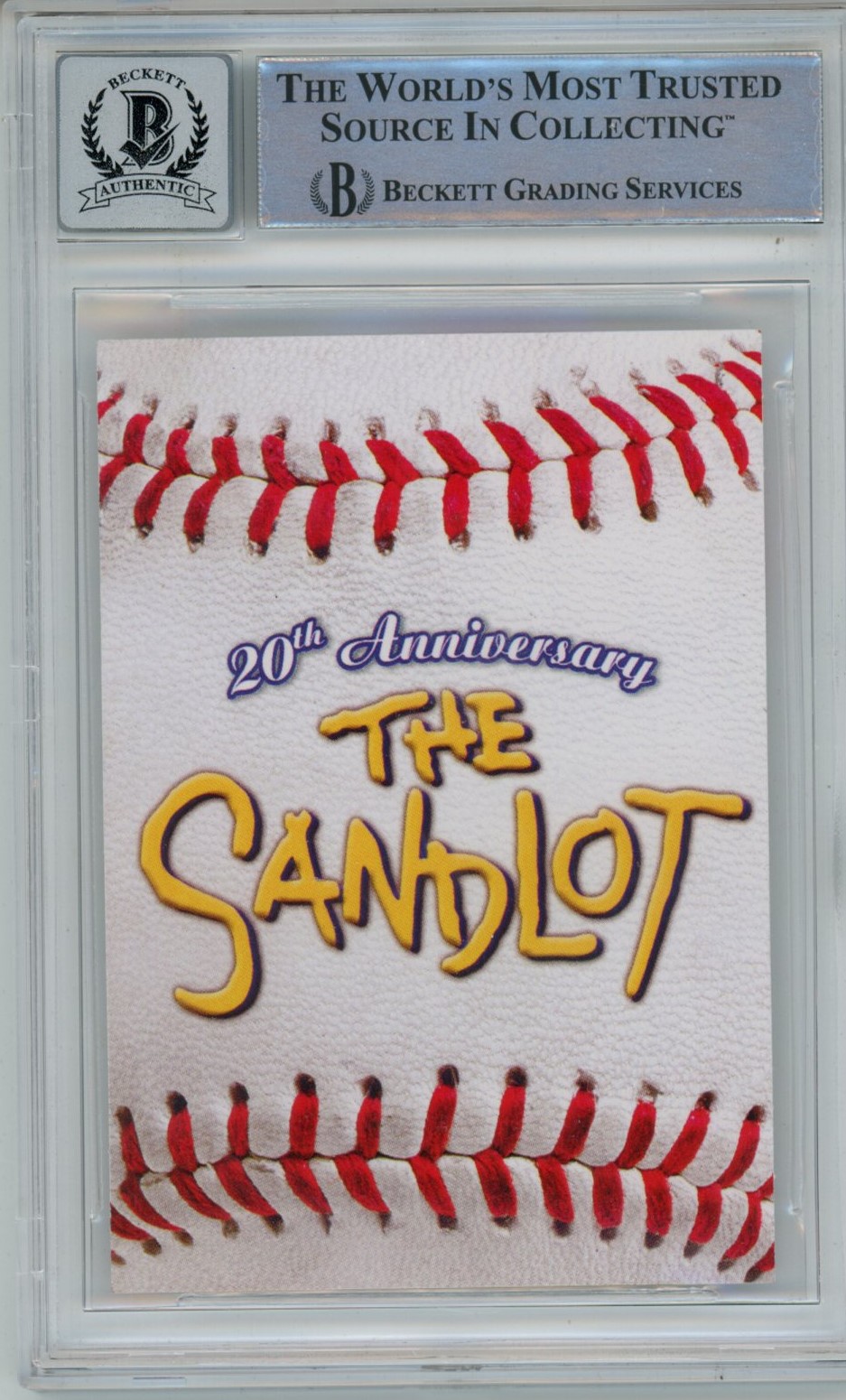 Marty York Signed The Sandlot 20 Anniv. Insert Beckett Auto 10