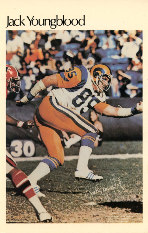 Jack Youngblood Los Angeles Rams Mini Poster 45/50 Marketcom 46209