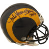 Jack Youngblood Autographed Los Angeles Rams Mini Helmet HOF BAS 27394