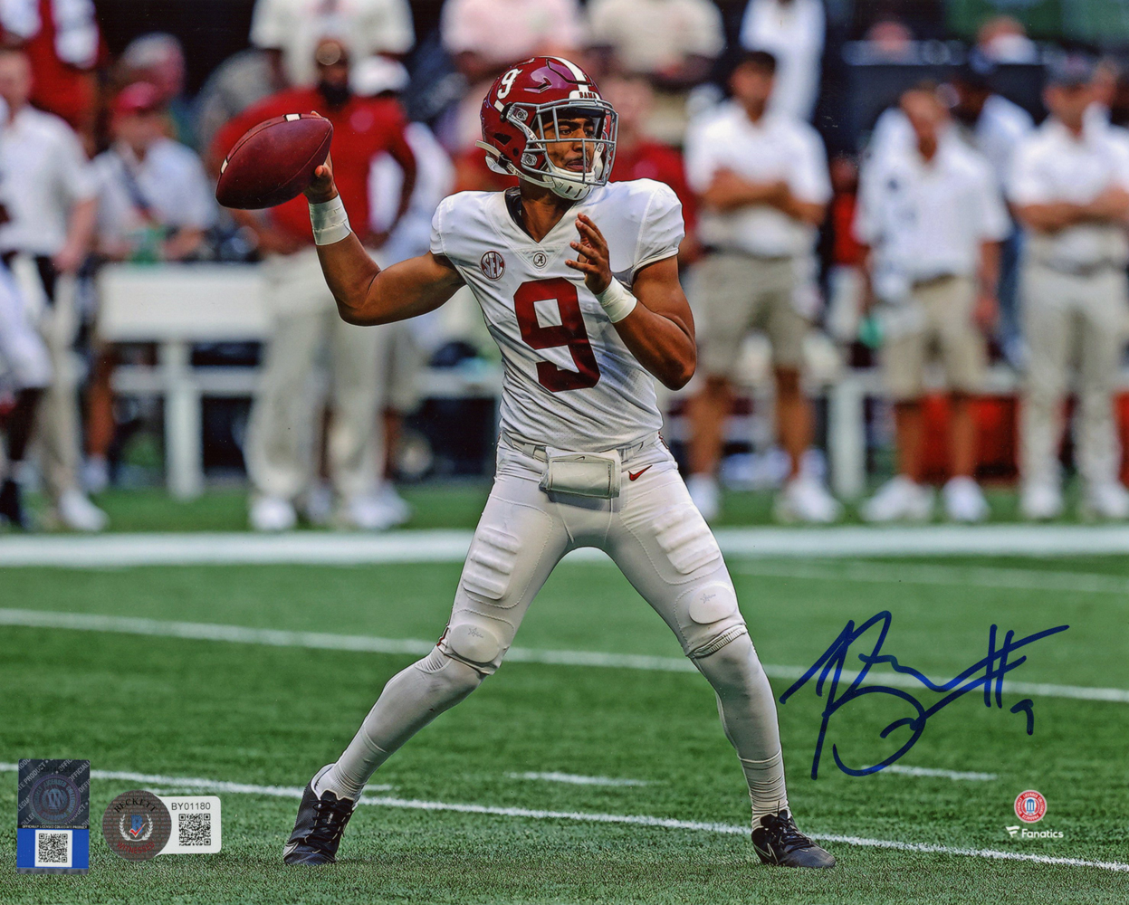 Bryce Young Autographed Signed Alabama Crimson Tide 8 10 Photo BAS 