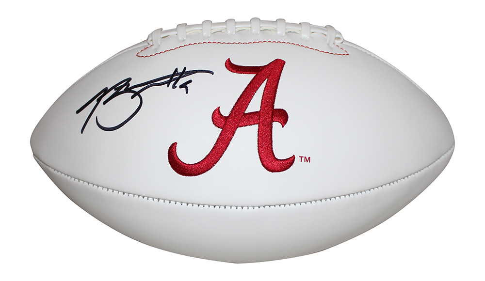 Bryce Young Autographed Alabama Crimson Tide Logo Football Beckett BAS