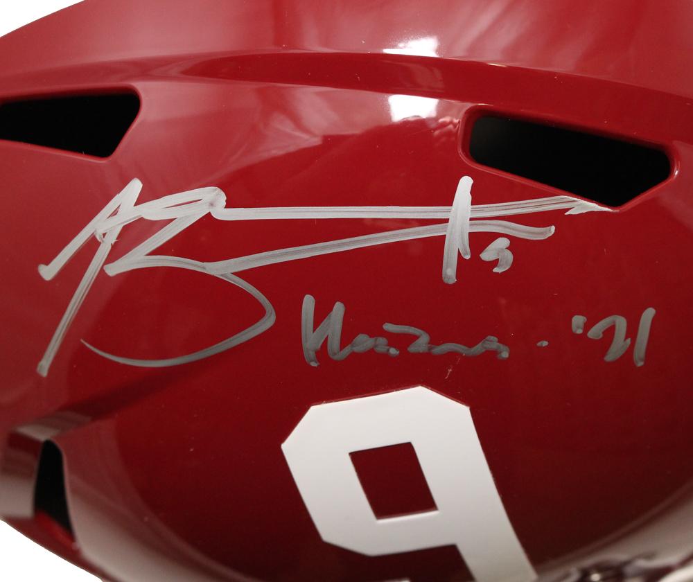 Bryce Young Autographed Alabama Crimson Tide F/S Helmet Heisman BAS