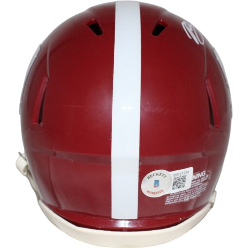 Bryce Young Signed Alabama Crimson Red Mini Helmet Beckett