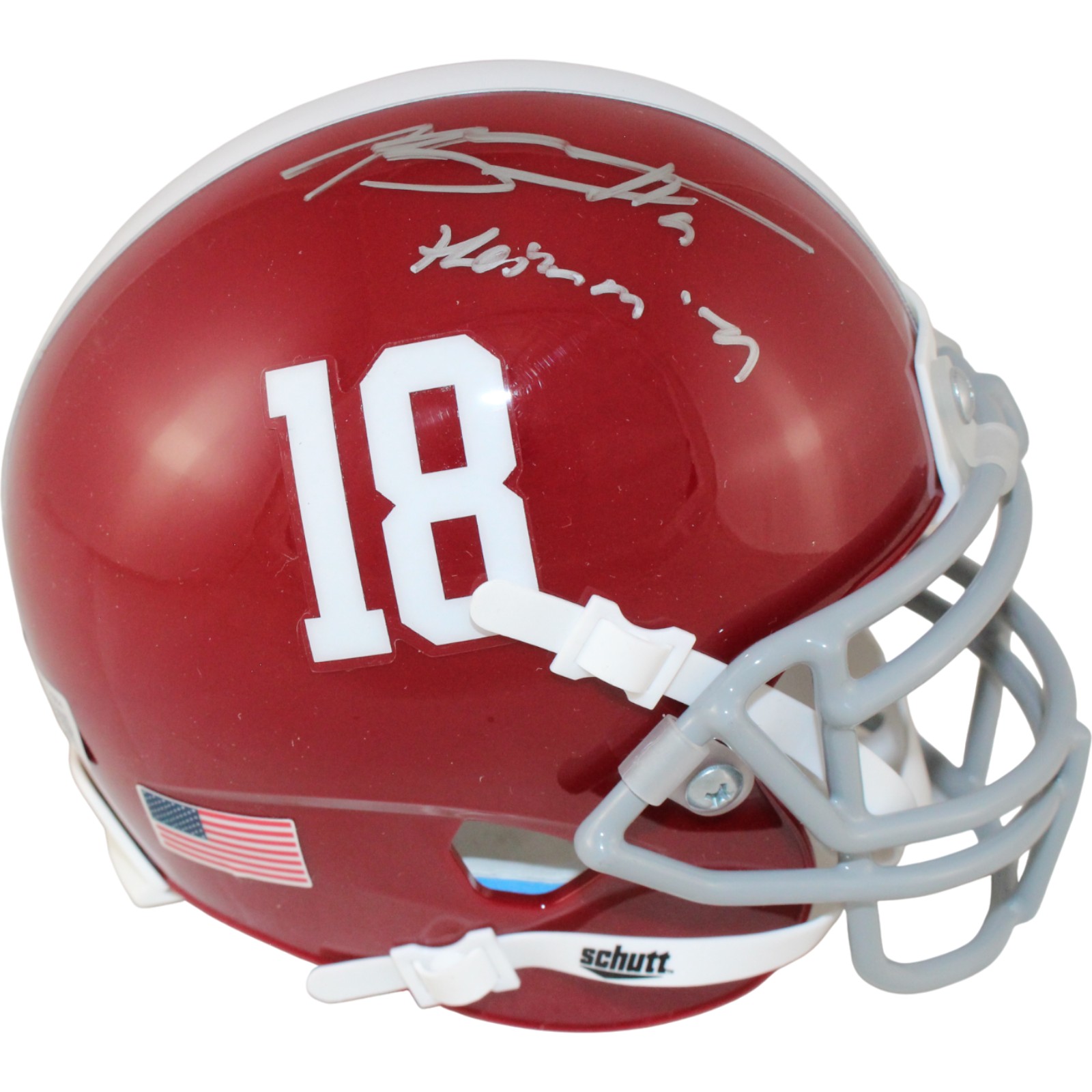 Bryce Young Autographed Alabama Crimson Tide Mini Helmet Beckett Witness 53688 1 Bryce Young Autographed Alabama Crimson Tide Mini Helmet Beckett Witness 53688