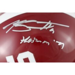 Bryce Young Autographed Alabama Crimson Tide Mini Helmet Beckett Witness 53688