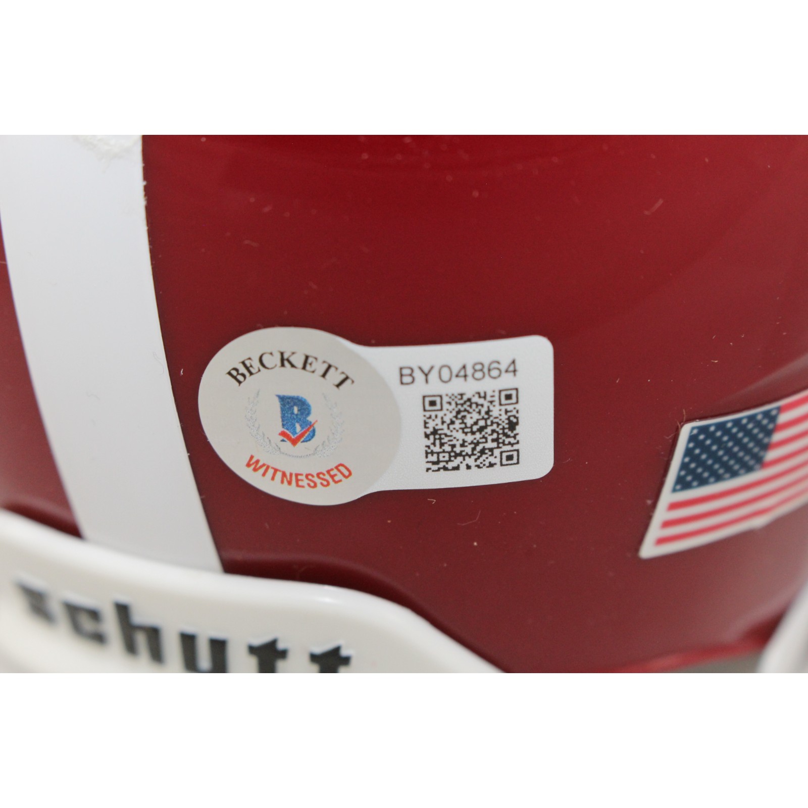 Bryce Young Autographed Alabama Crimson Tide Mini Helmet Beckett Witness 53688 4 Bryce Young Autographed Alabama Crimson Tide Mini Helmet Beckett Witness 53688