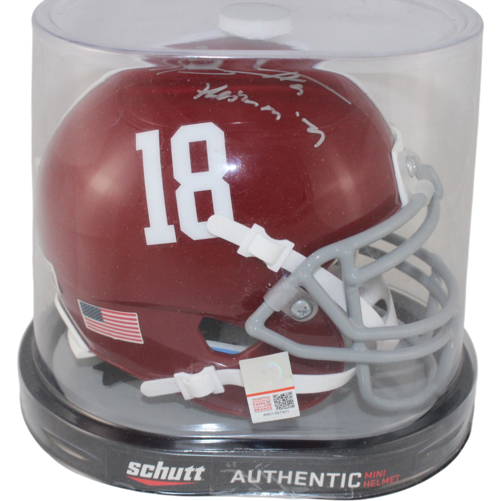 Bryce Young Autographed Alabama Crimson Tide Mini Helmet Beckett Witness 53688 5 Bryce Young Autographed Alabama Crimson Tide Mini Helmet Beckett Witness 53688