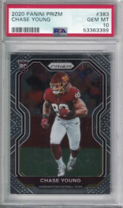 Chase Young 2020 Panini Prizm #383 Rookie Card Gem MT 10 PSA 30625