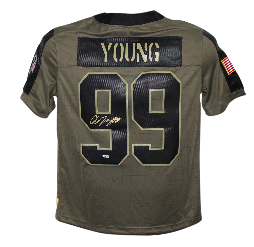 Chase Young Signed Washington Football Team Nike Salute L Jersey