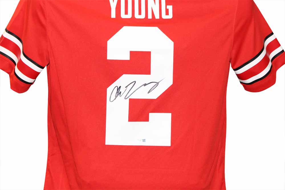 Chase Young Autographed/Signed Ohio State Buckeyes Nike L Jersey FAN