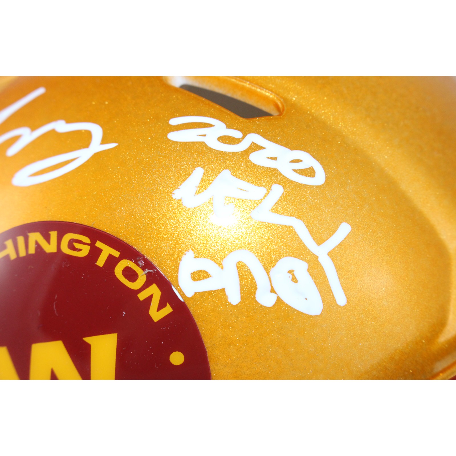 Chase Young Signed Washington Commanders Flash Mini Helmet DPOY Fanatics 53689 3 Chase Young Signed Washington Commanders Flash Mini Helmet DPOY Fanatics 53689