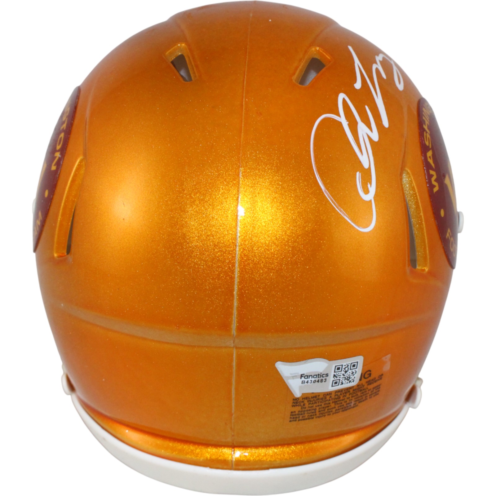 Chase Young Signed Washington Commanders Flash Mini Helmet DPOY Fanatics 53689 4 Chase Young Signed Washington Commanders Flash Mini Helmet DPOY Fanatics 53689