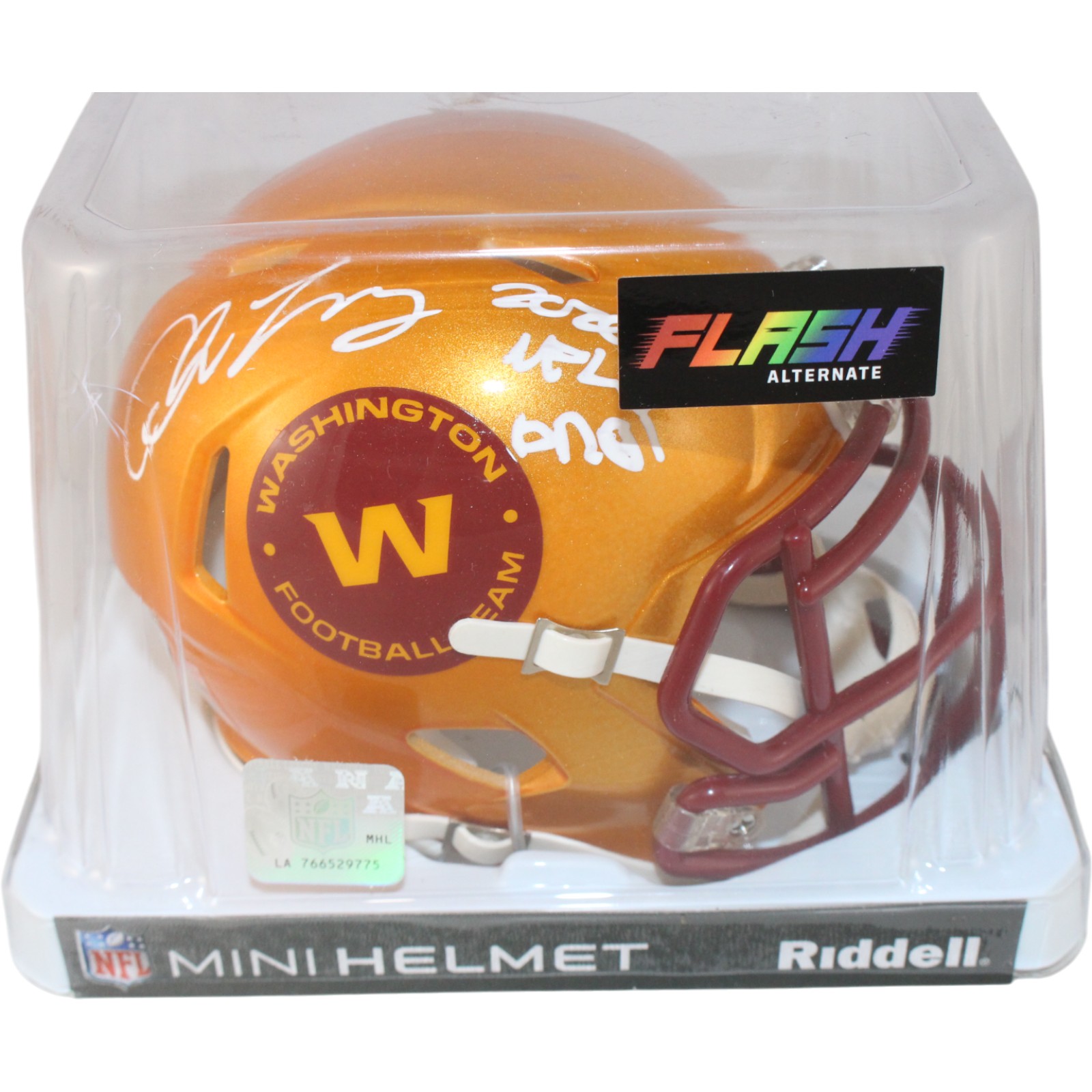 Chase Young Signed Washington Commanders Flash Mini Helmet DPOY Fanatics 53689 6 Chase Young Signed Washington Commanders Flash Mini Helmet DPOY Fanatics 53689