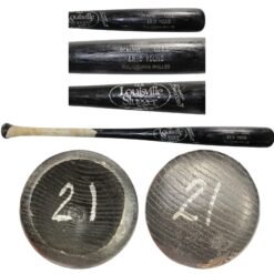 Eric Young Philadelphia Phillies Game Used Louisville Slugger Baseball Bat 57274