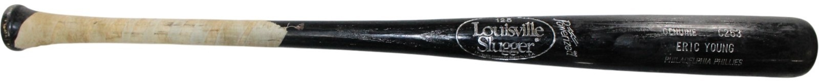 Eric Young Philadelphia Phillies Game Used Louisville Slugger Baseball Bat 57274 3 Eric Young Philadelphia Phillies Game Used Louisville Slugger Baseball Bat 57274