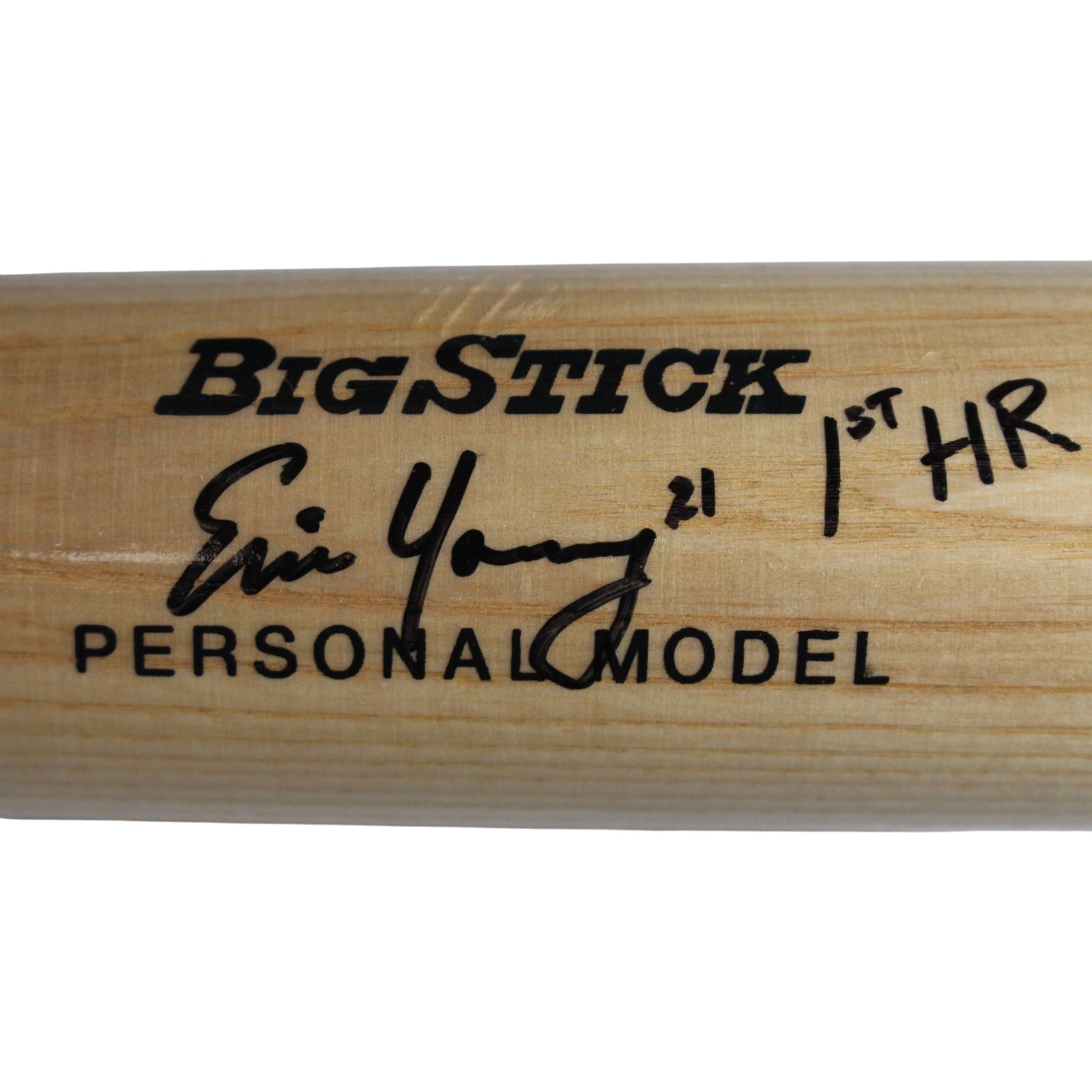 Eric Young Autographed Colorado Rockies '93 Opening Day Bat 1st HR Beckett 53387 3 Eric Young Autographed Colorado Rockies '93 Opening Day Bat 1st HR Beckett 53387