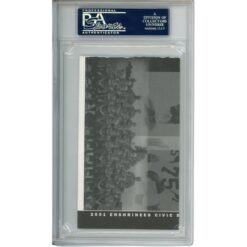George Young Autographed New York Giants 3x5" Cut PSA Slabbed 54792