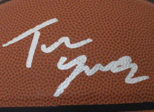 Trae Young Autographed Atlanta Hawks Spalding Super Tac Basketball BAS 24146
