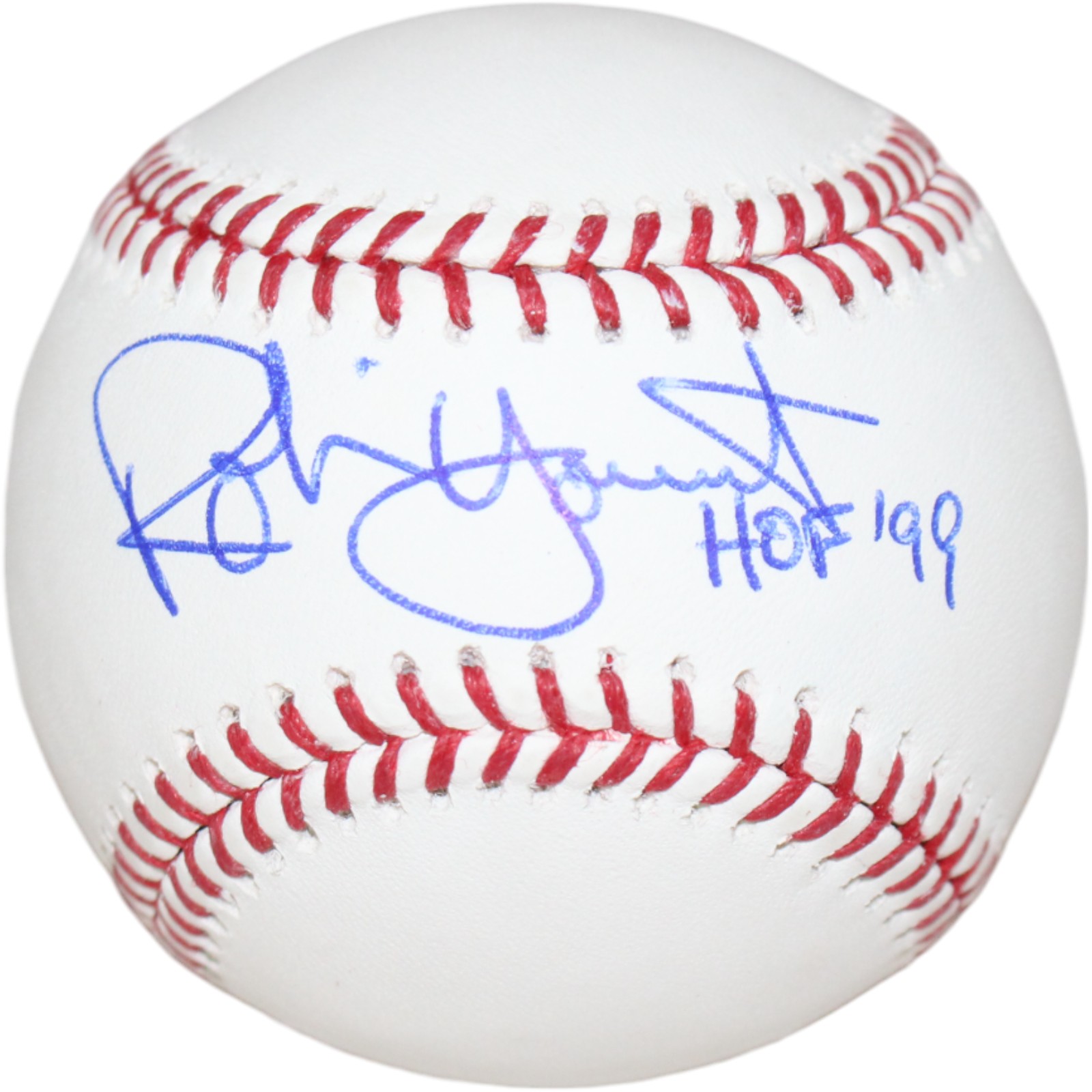 Robin Yount Signed Milwaukee Brewers OML Baseball HOF Beckett 