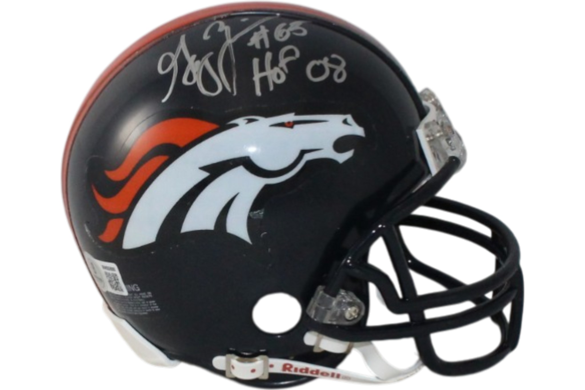 Gary Zimmerman Autographed Denver Broncos VSR4 TB Mini Helmet HOF JSA 55381 1 Gary Zimmerman Autographed Denver Broncos VSR4 TB Mini Helmet HOF JSA 55381