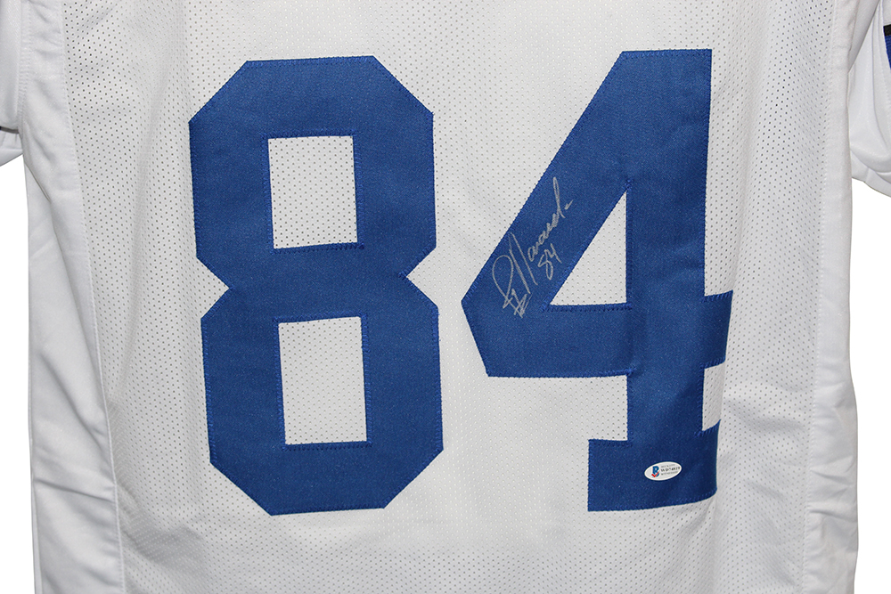 Jay Novacek Autographed/Signed Pro Style White XL Jersey BAS 31161