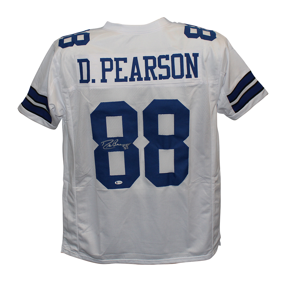 Drew Pearson Autographed/Signed Pro Style White XL Jersey BAS 31163