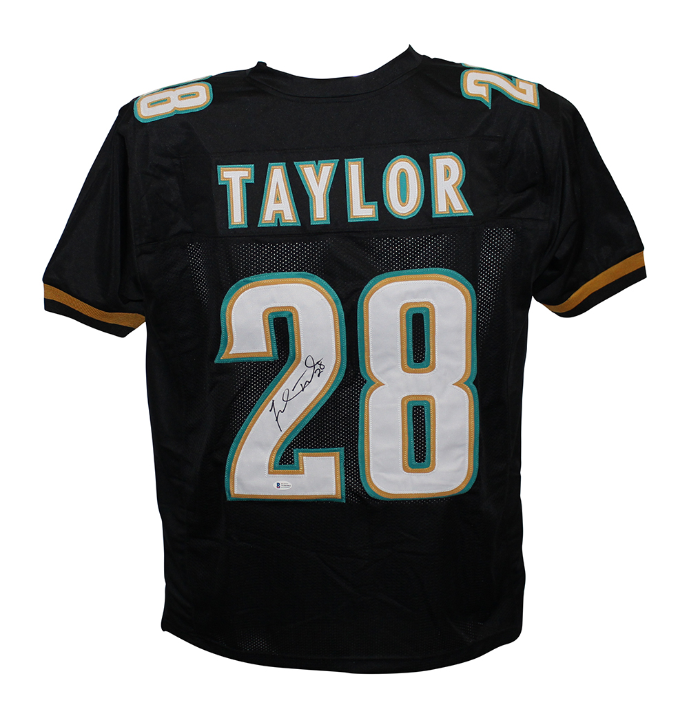 Fred Taylor Autographed/Signed Pro Style Black XL Jersey BAS 31170