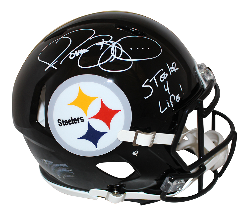 Jerome Bettis Signed Pittsburgh Steelers Authentic Speed Helmet 4 Life BAS 31206